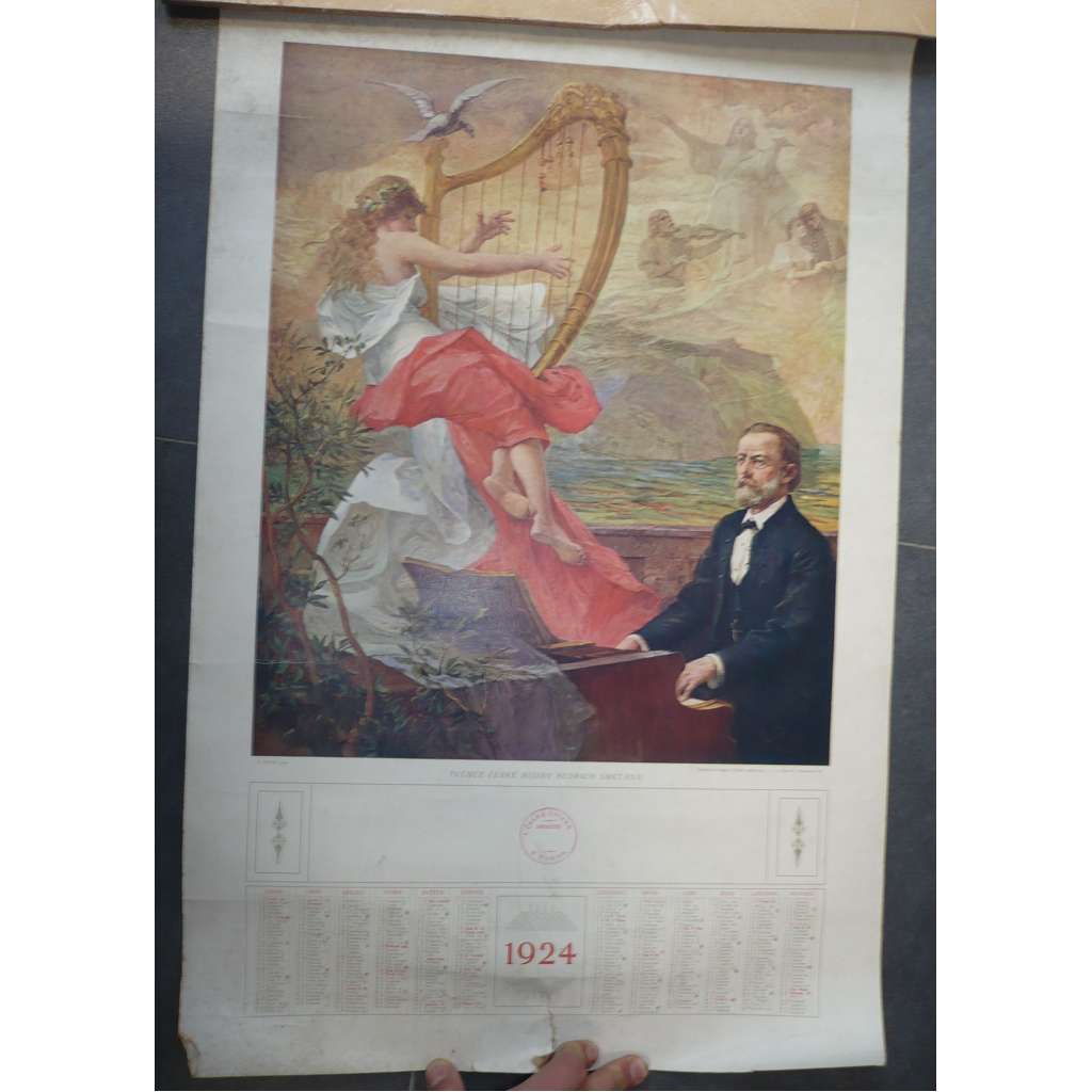 Bedřich Smetana - kalendář 1924 - plakát