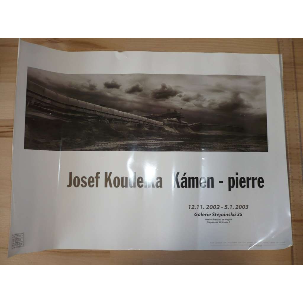 Josef Koudelka - Kámen - pierre - výstava 12.11.2002 - 5.1. 2003 - plakát