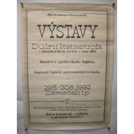 Výstava: Důlní katastrofa v březohorském revíru 1892. Okresní muzeum Příbram 1992 - plakát