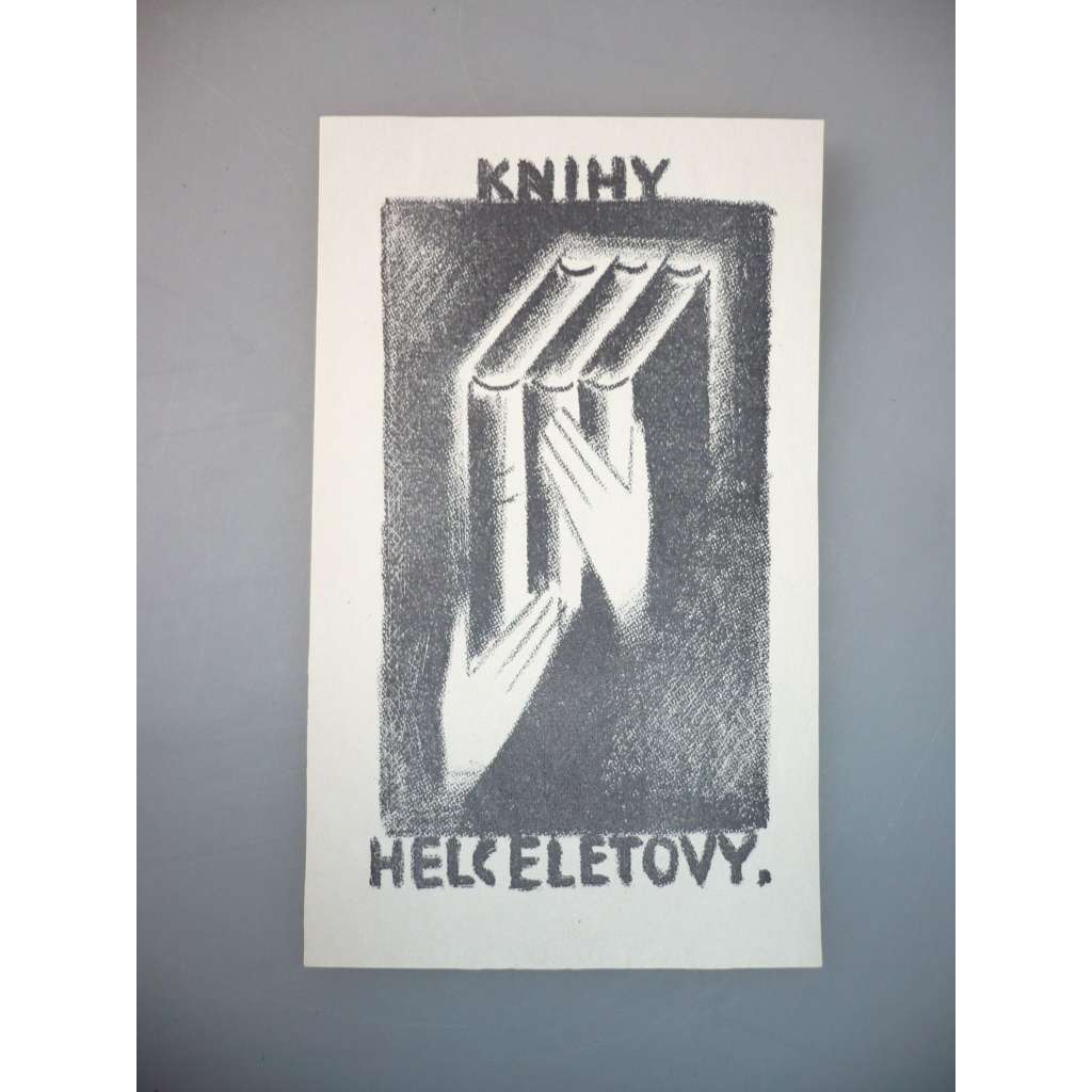 Josef Čapek (1887 - 1945) - EX LIBRIS - litografie, grafika, nesignováno
