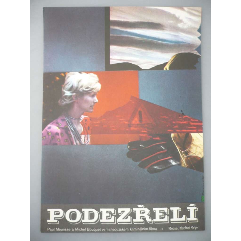 Podezřelí (filmový plakát, autor Karel Zavadil *1946, film Francie, režie Michel Wyn)