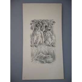 Cyril Bouda (1901 - 1947) - Tuláci - litografie, grafika, signováno