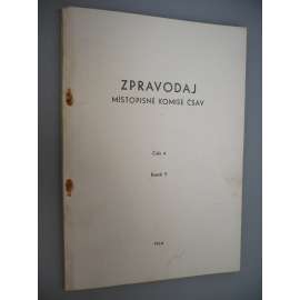 Zpravodaj Místopisné komise ČSAV. Číslo 4. Ročník V. Rok 1964