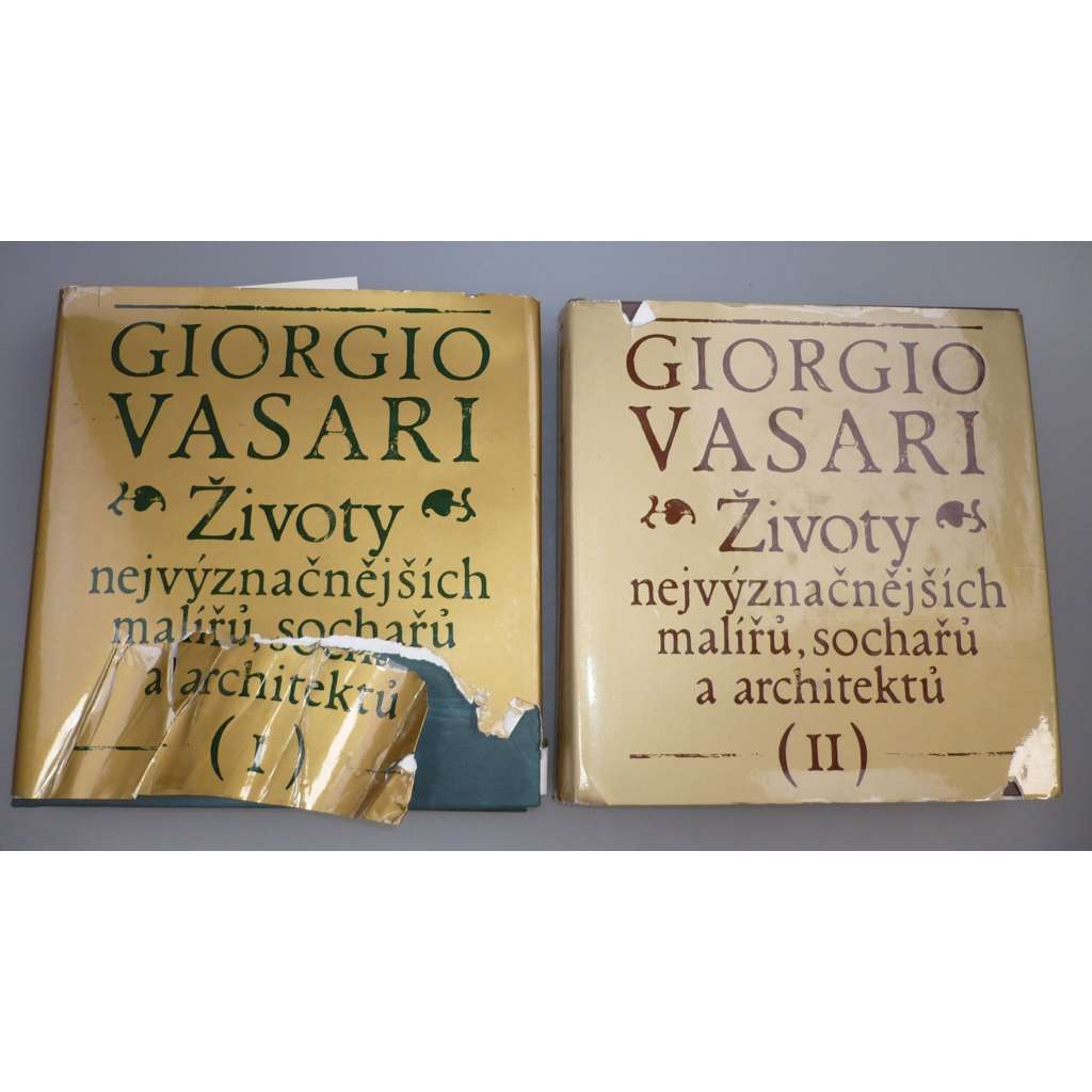 Životy nejvýznačnějších malířů, sochařů a architektů 1+2 VASARI [životopisy renesančních umělců z Itálie, renesanční malíři, sochaři, architekti, italská renesance: Donatello, Leonardo, Raffael, Michelangelo, Giorgione, Brunelleschi, Masaccio, Tizian ad.]