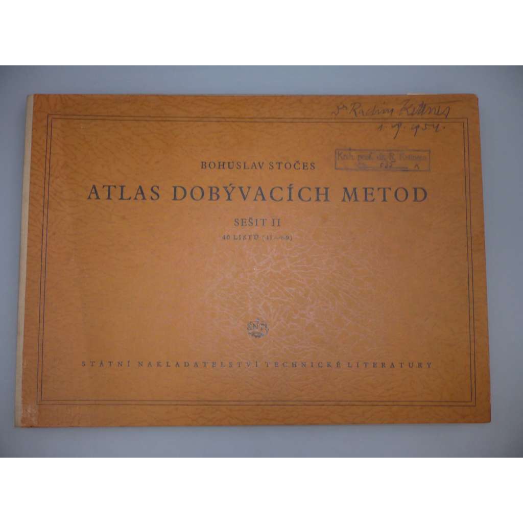 Atlas dobývacích metod. Sešit II. 40 listů (41 - 80) [hornictví]
