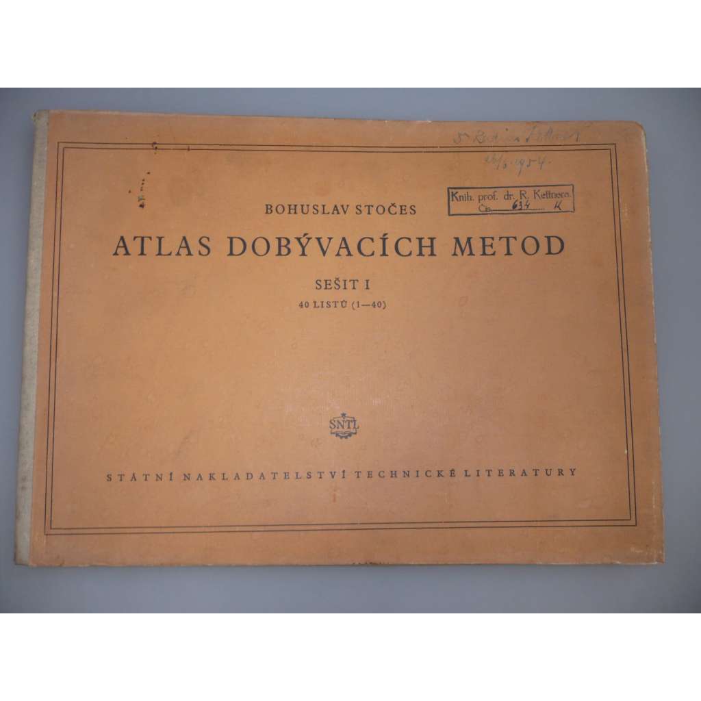 Atlas dobývacích metod. Sešit I. 40 listů (1 - 40) [hornictví]