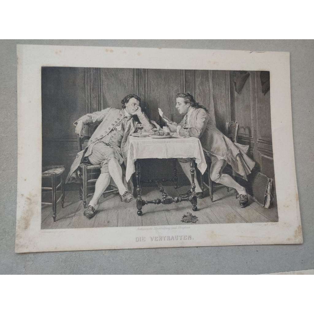 Messonier Jean Louis - Důvěra - rytina cca 1850, grafika, nesignováno