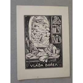 Vítězslav Fleissig (1893 - 1955) - EX LIBRIS - dřevoryt 1930, grafika, nesignováno