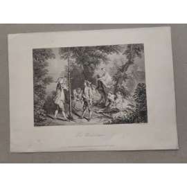 Střelecká soutěž - oceloryt cca 1840, grafika, nesignováno (střelba)