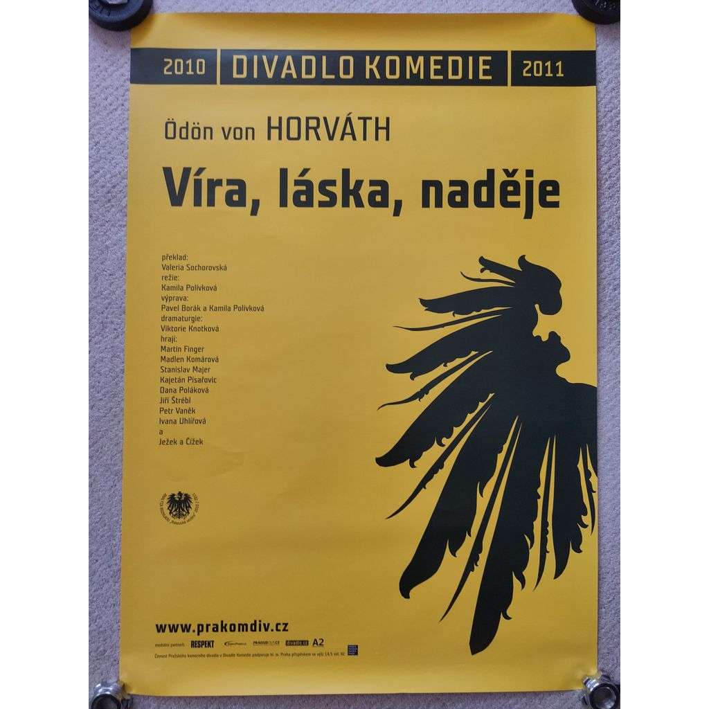 Víra, láska, naděje - Odon von Horváth - Divadlo Komedie 2010, 2011 - reklamní plakát