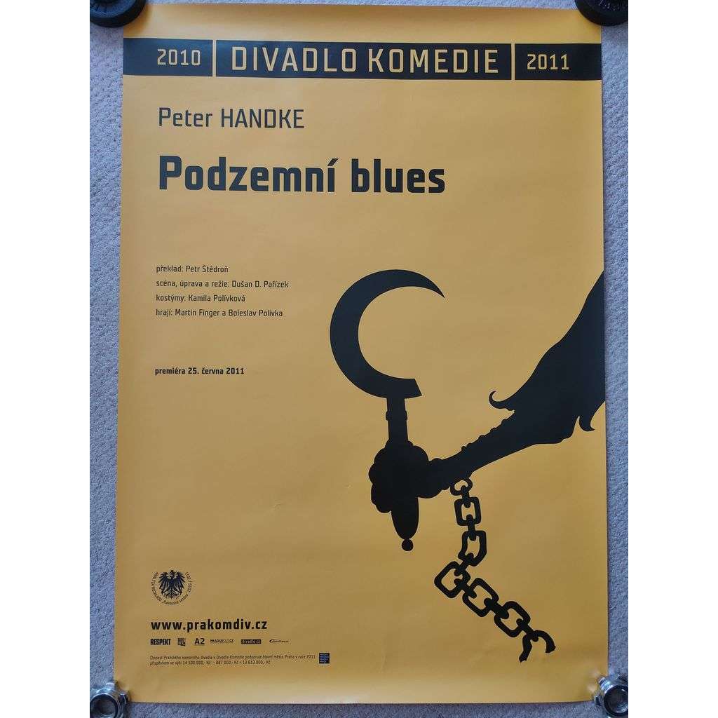 Podzemní blues - Peter Hanoke - Divadlo Komedie 2010, 2011 - reklamní plakát