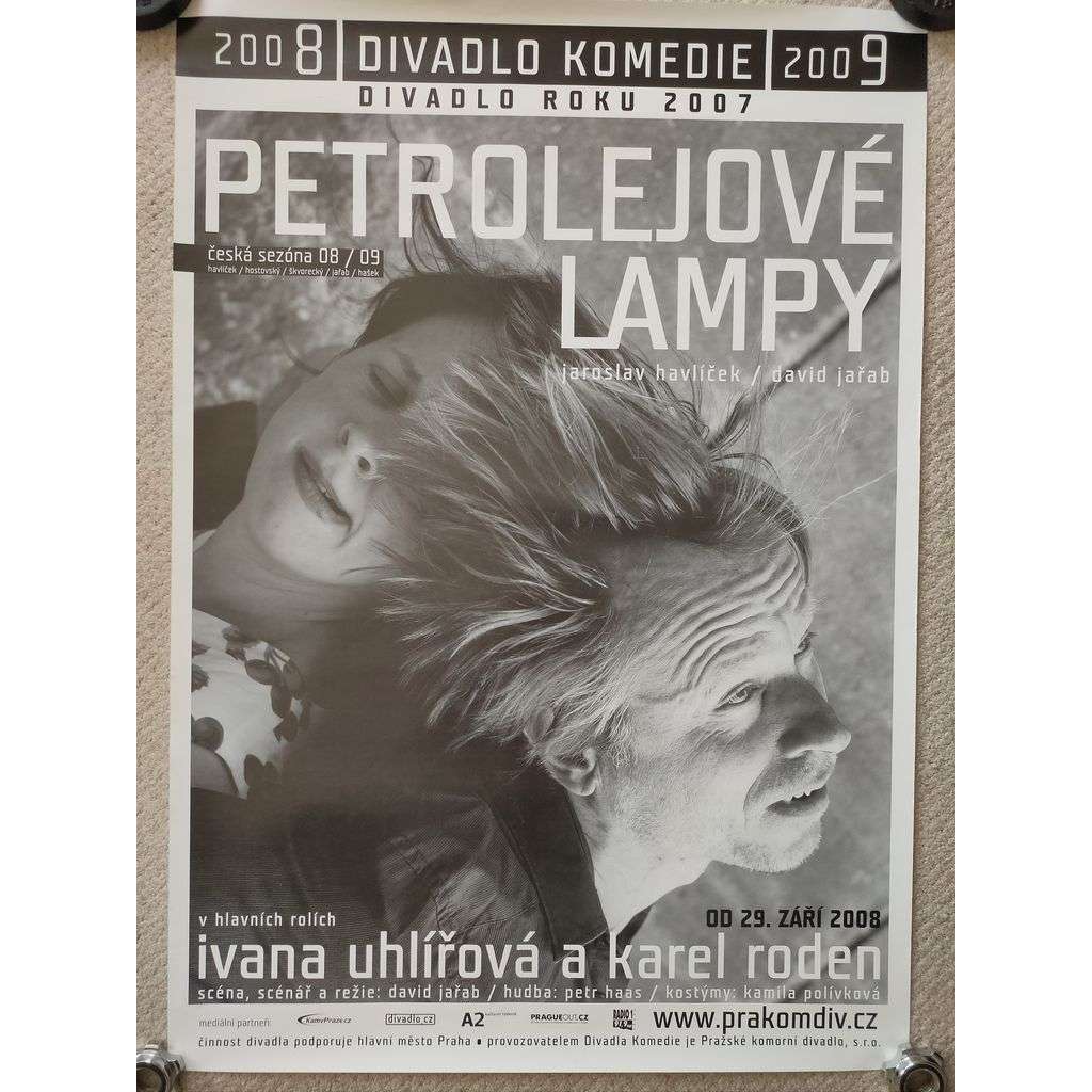 Petrolejové lampy - Jaroslav Havlíček, David Jařáb - Divadlo Komedie 2008, 2009 - reklamní plakát