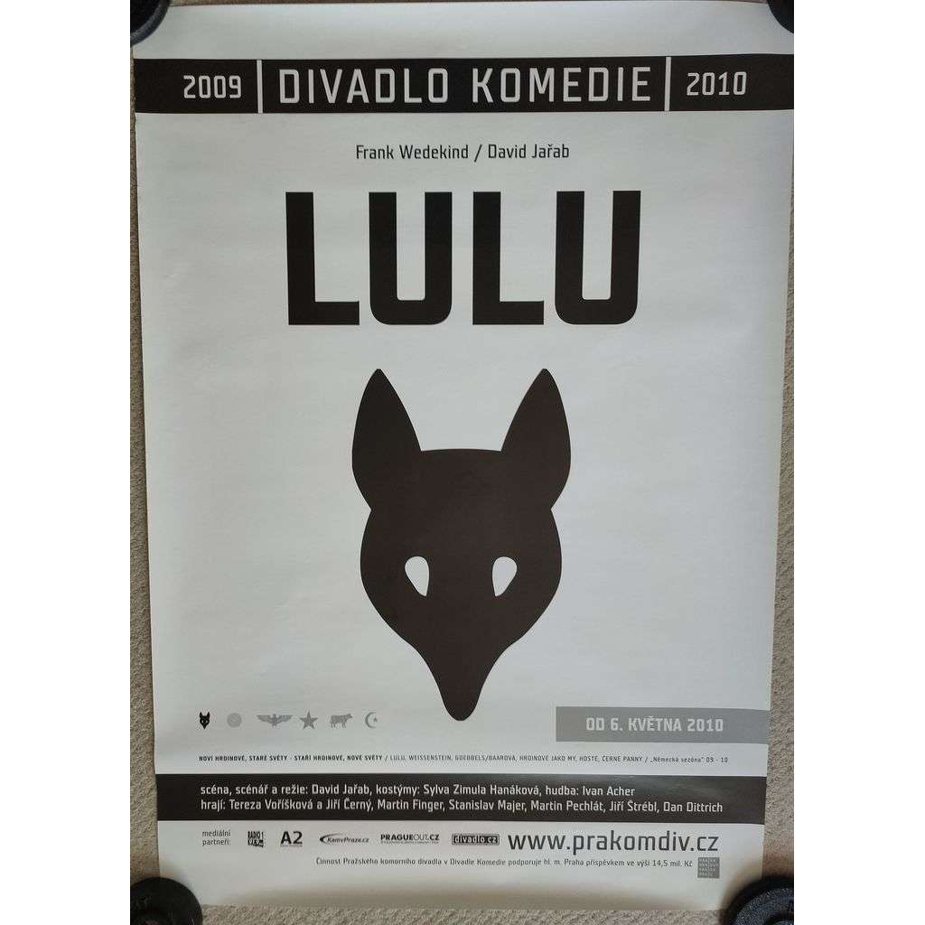 Lulu - frank Wedekind, David Jařab - Divadlo Komedie 2009, 2010 - reklamní plakát