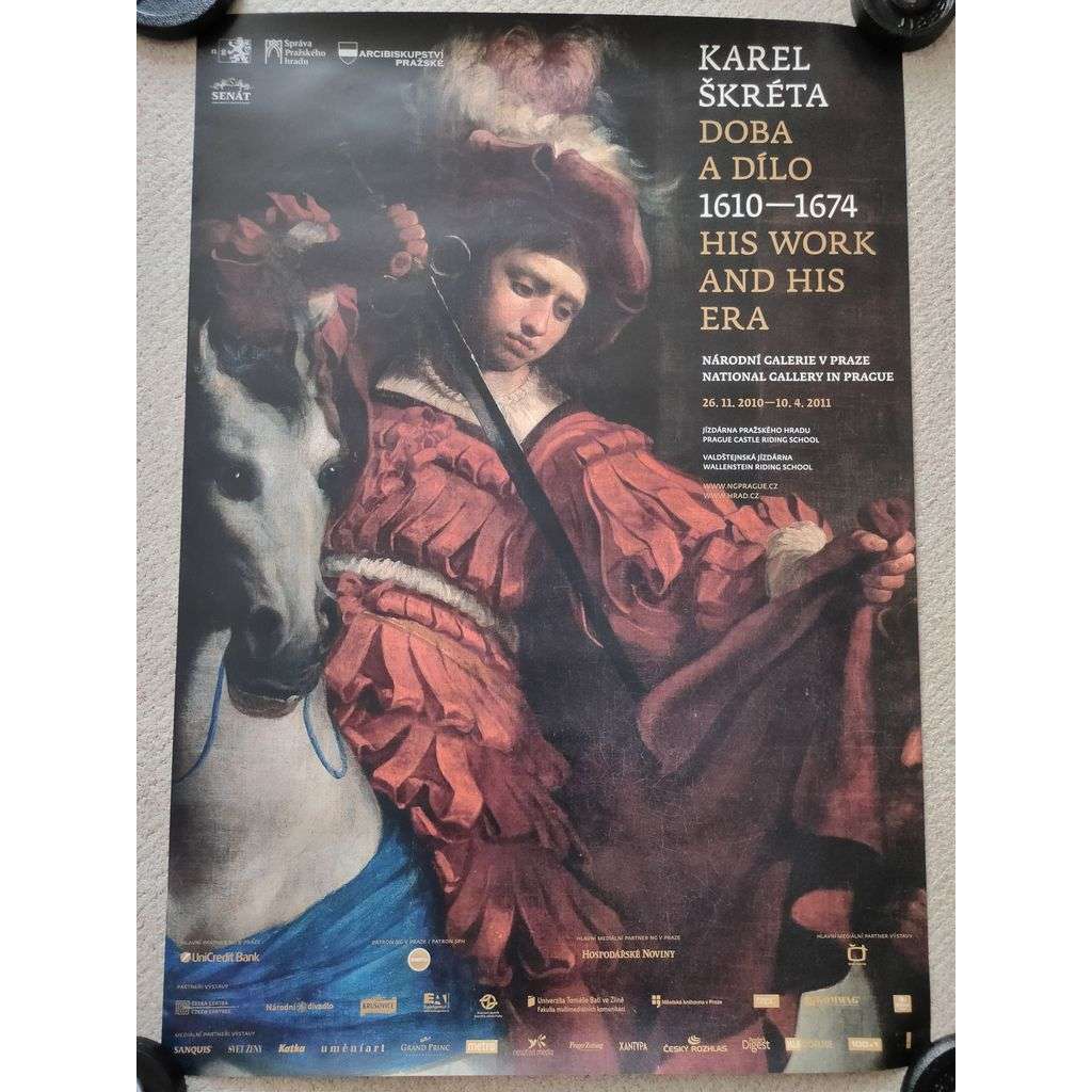 Karel Škréta - Doba a dílo 1610 - 1674 - Národní galerie v Praze - výstava 2010 - 2011 - reklamní plakát