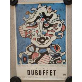 Jean Dubuffet - Národní galerie v Praze - výstava umění 1993 - reklamní plakát