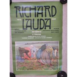 Richard Lauda 1873 - 1929 - Jistebnice u Tábora - výstava umění - reklamní plakát
