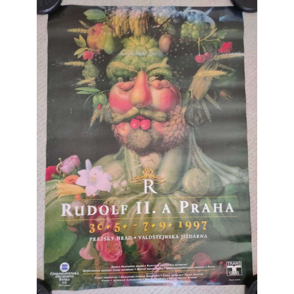 Rudolf II. a Praha - Pražský hrad, Valdštejnská zahrada - výstava umění 1997 - reklamní plakát