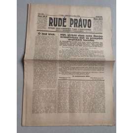 Rudé právo (6.8.1926) Ročník VII. - 1. republika, staré noviny