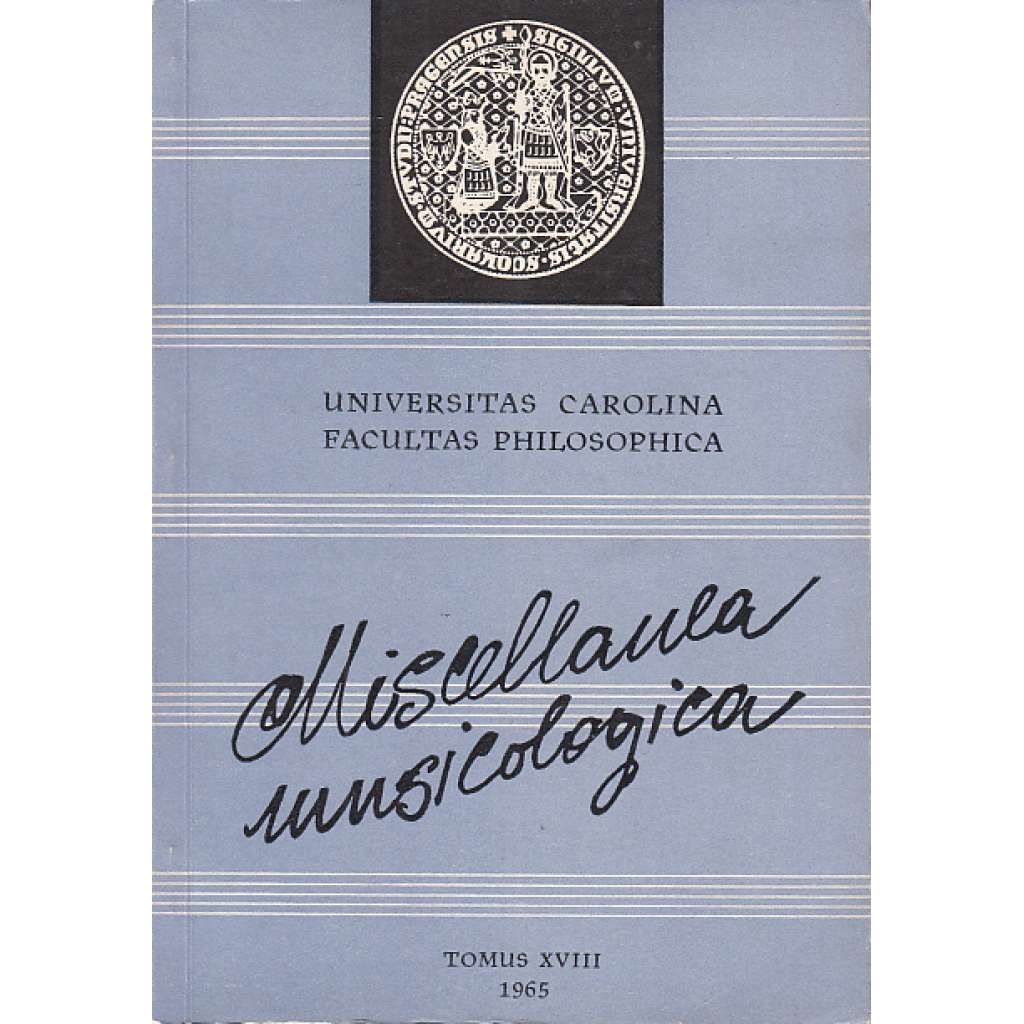 Miscellanea Musicologica XVIII./1965