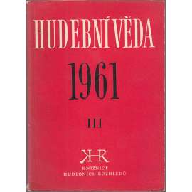 Hudební věda 1961/ III.