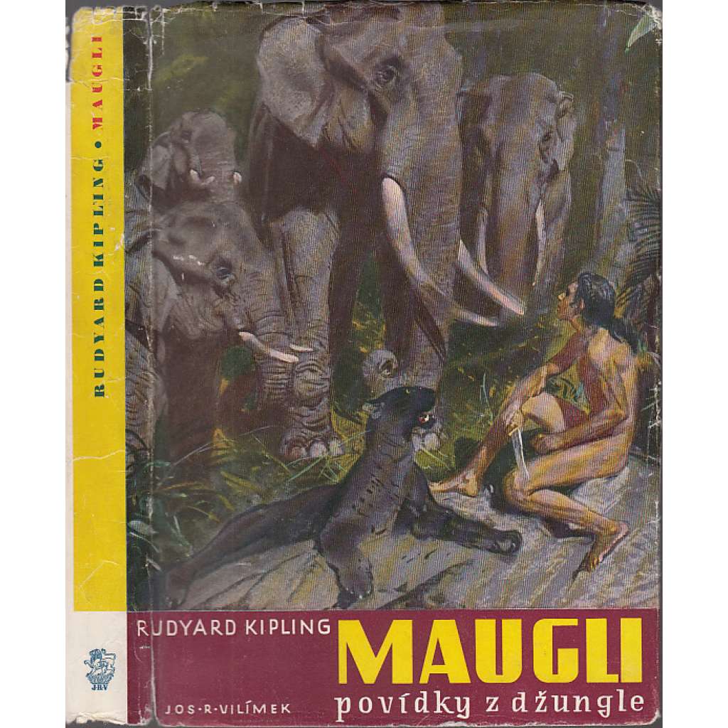 Maugli - povídky z džungle [Mauglí - obálka a ilustrace Zdeněk Burian] 1947