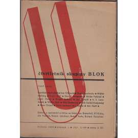 U – čtvrtletník skupiny Blok, ročník 1938 včetně 4. čísla