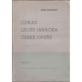 Odkaz Leoše Janáčka české opeře (Leoš Janáček)