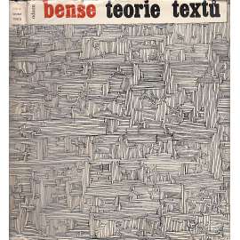 Teorie textů [Bense, překlad Grogerová a Hiršal]