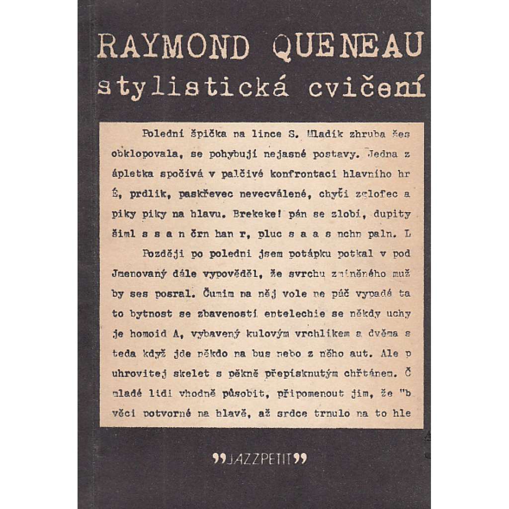 Stylistická cvičení (Jazz Petit, č. 18)