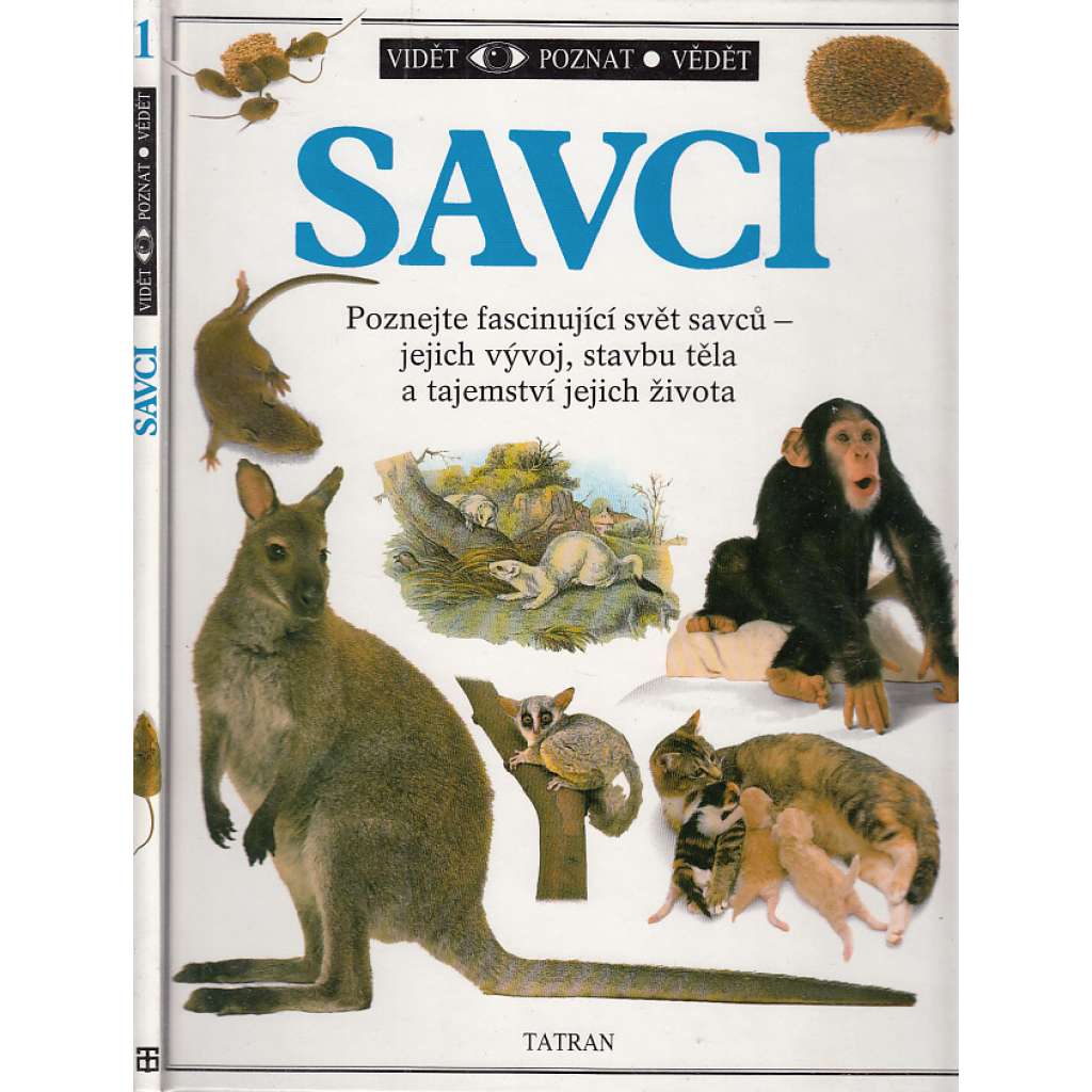 Savci - Vidět, poznat, vědět, svazek 1 [Dětská encyklopedie zvířat - Poznejte fascinující svět savců - jejich vývoj, stavbu těla a tajemství jejich života]