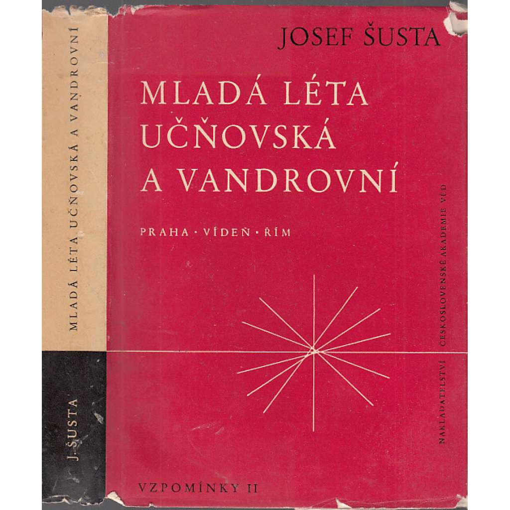 Mladá léta učňovská a vandrovní (historik Josef Šusta paměti - Vzpomínky II. Praha - Vídeň - Řím, studia, bádání)