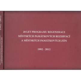 20 let programu regenerace městských památkových rezervací a městských památkových zón 1992-2012 (památky, městská památková rezervace zóna)