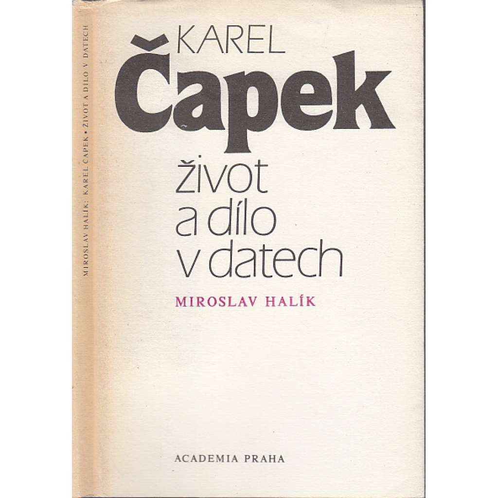 Karel Čapek: Život a dílo v datech