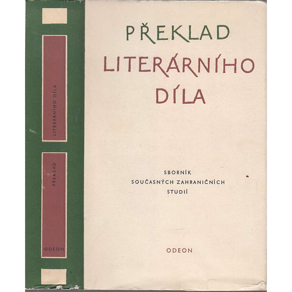 Překlad literárního díla - Sborník současných zahraničních studií [edice Český překlad]