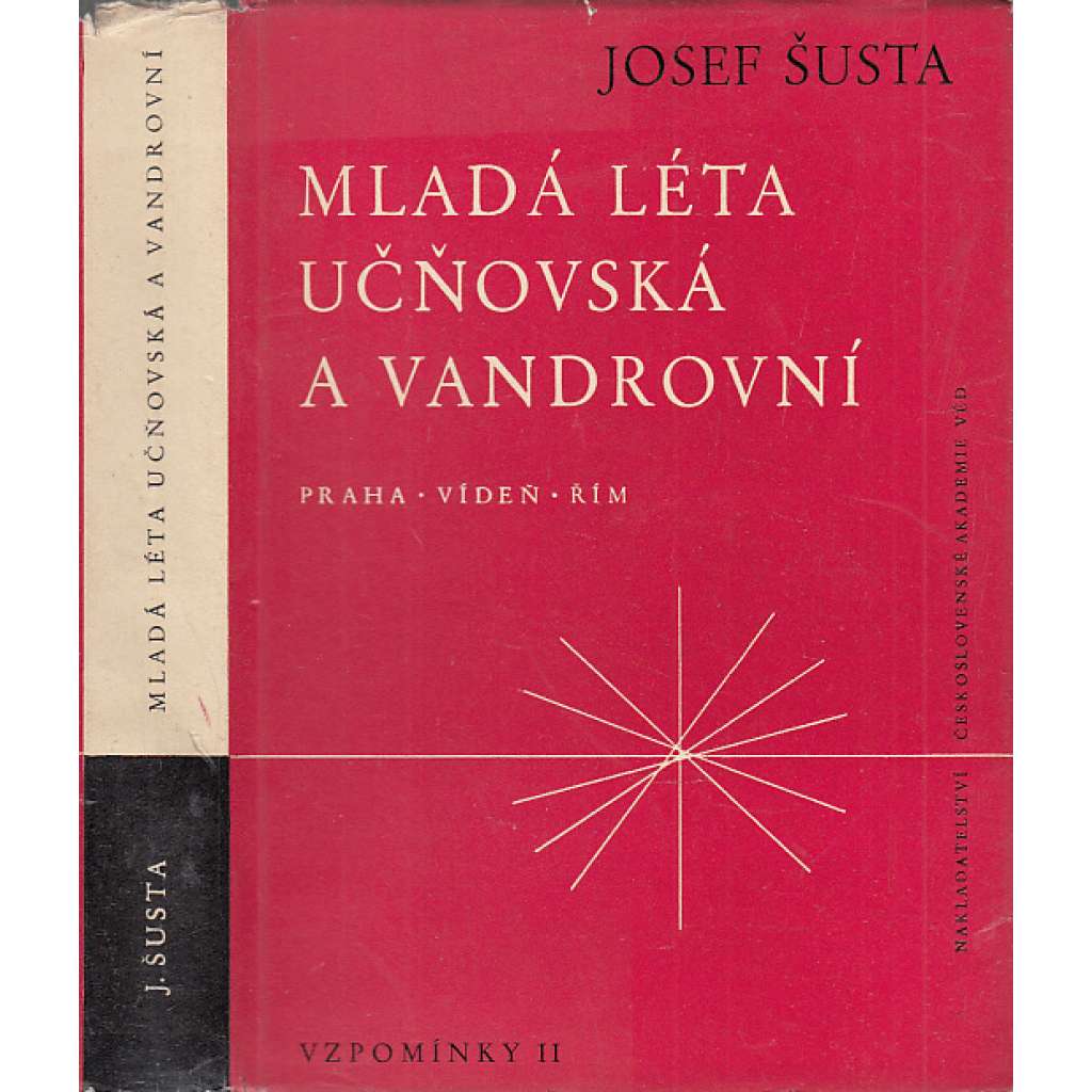 Mladá léta učňovská a vandrovní (historik Josef Šusta paměti - Vzpomínky II. Praha - Vídeň - Řím, studia, bádání)