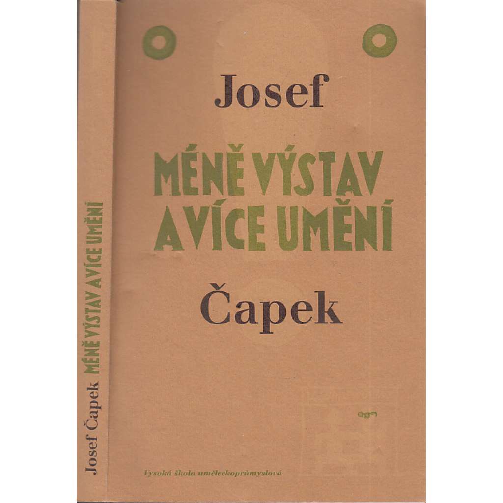 Méně výstav a více umění [Josef Čapek - Výběr z výtvarných referátů - Lidové noviny 1921-1939]