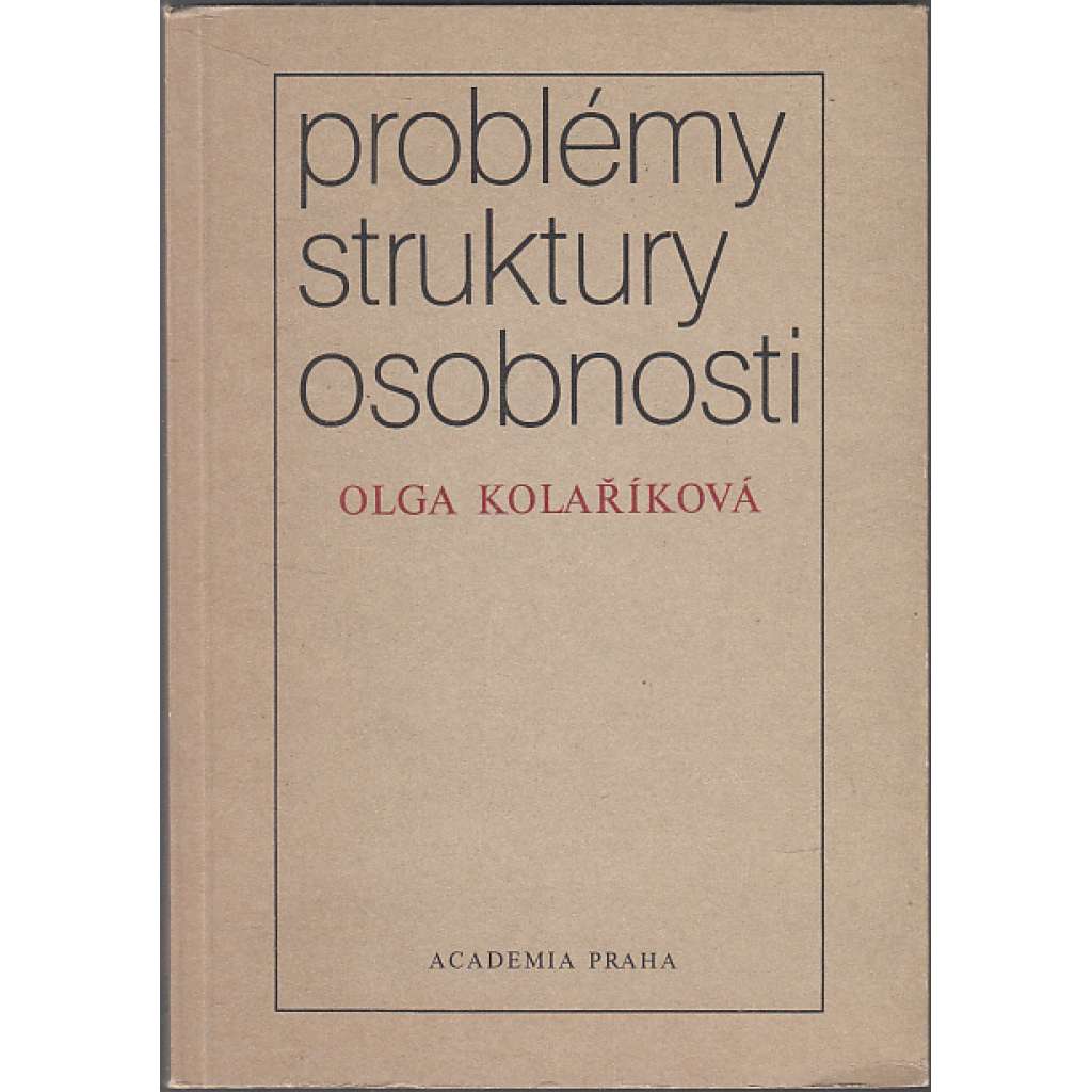 Problémy struktury osobnosti