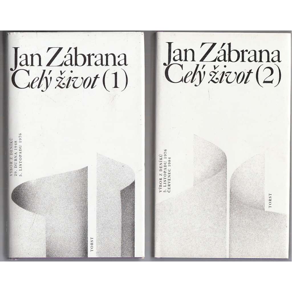 Celý život 1. a 2. (2 svazky) - Jan Zábrana - Deníky - Výbor z deníků Jana Zábrany Celý život 1. a 2. (2 svazky) - Jan Zábrana - Deníky - Výbor z deníků Jana Zábrany