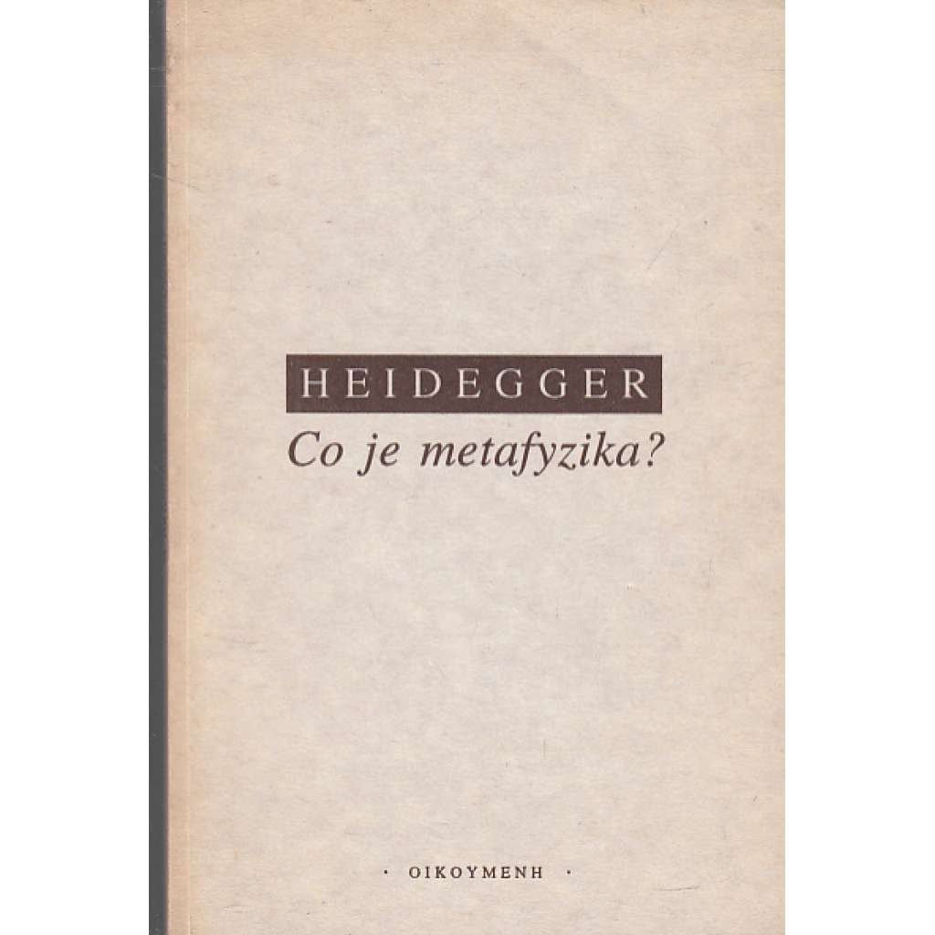 Co je metafyzika?