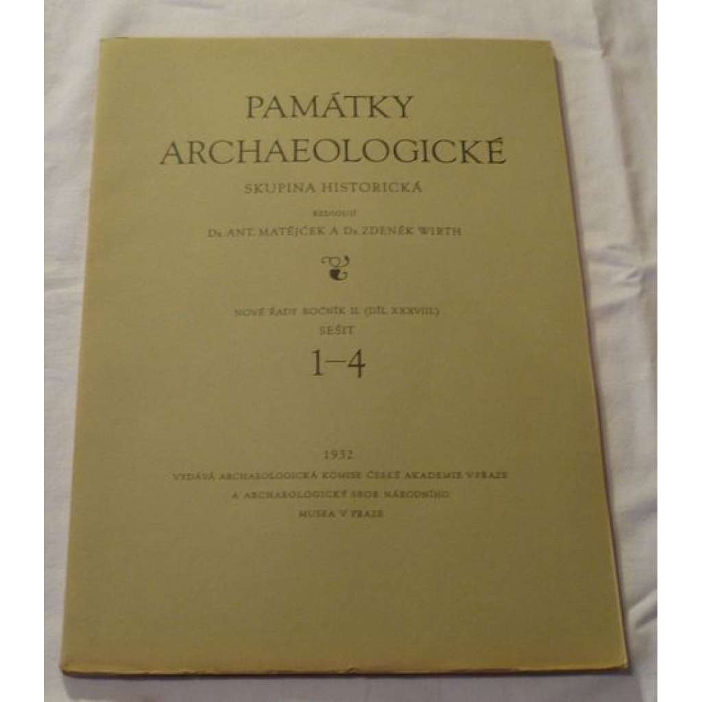 Památky archaeologické. Skupina historická, sešit 1-4