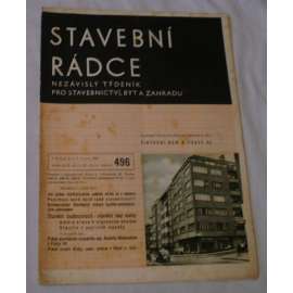 Stavební rádce 1937, roč.X., č.27., č.běžné 496