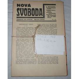 Nová svoboda. R.V./1928