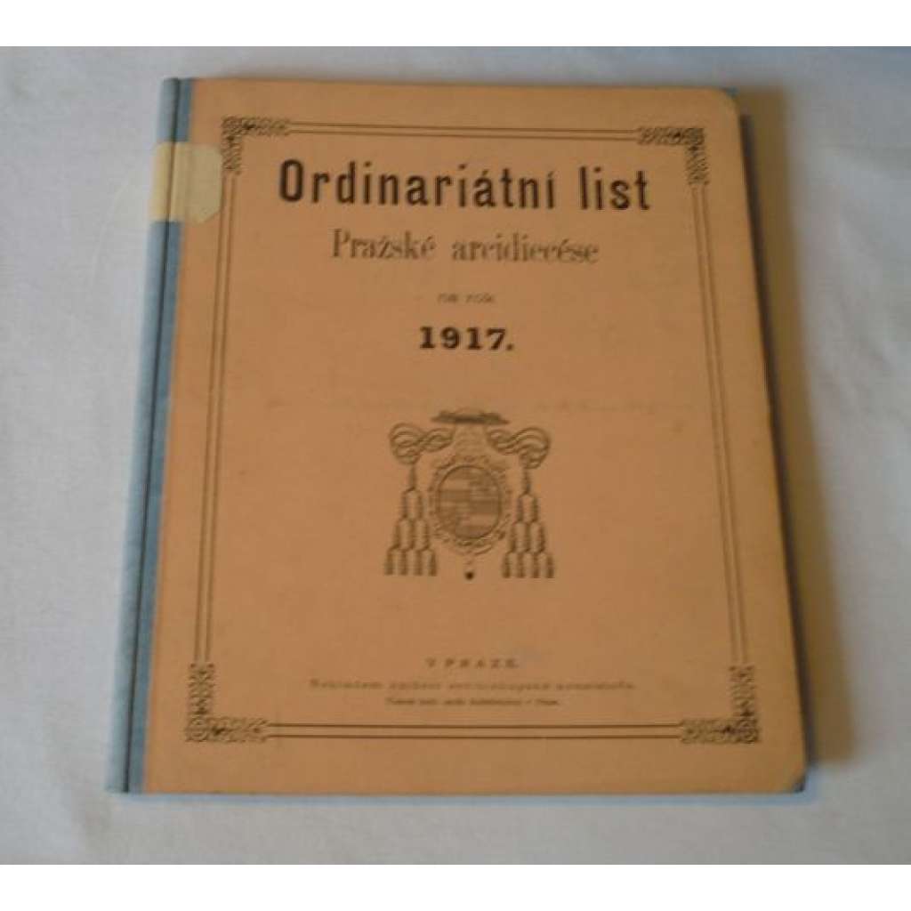 Ordinariátní list na rok 1917