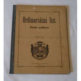 Ordinariátní list na rok 1872