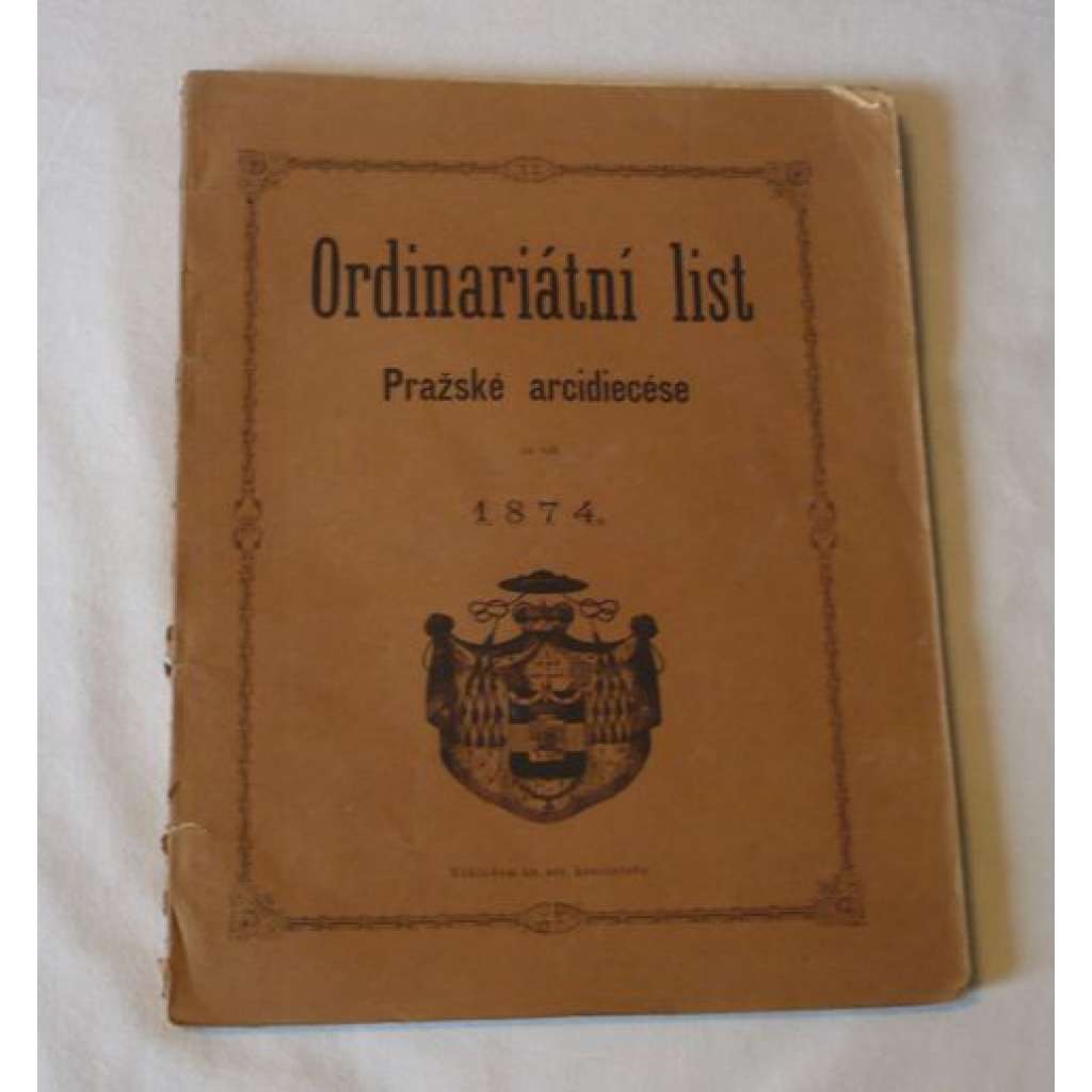 Ordinariátní list na rok 1874