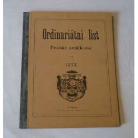 Ordinariátní list na rok 1876
