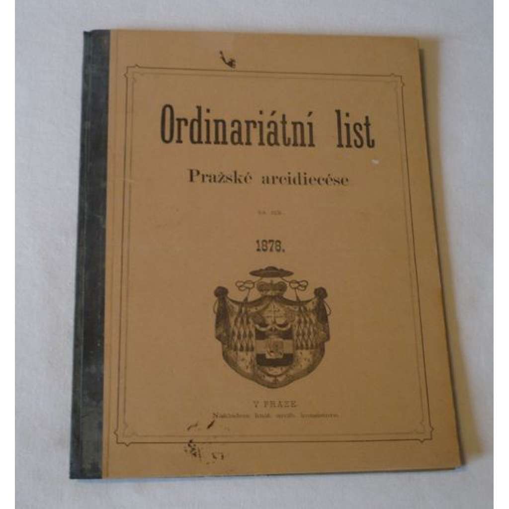 Ordinariátní list na rok 1878