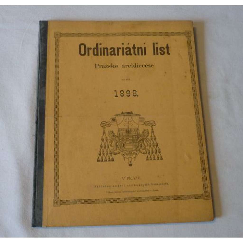 Ordinariátní list na rok 1898