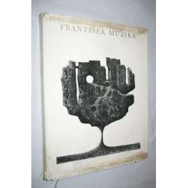 František Muzika - monografie (malba a grafika, kubismus, surrealismus, avantgarda) + grafika LARVA (orig. linoryt; 1966) Hol