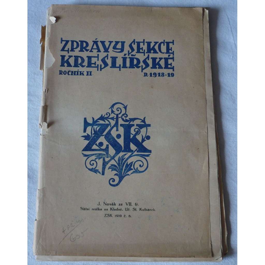 Zprávy sekce kreslířské, II./1918-19